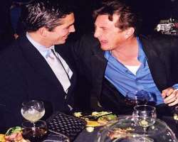 Sean Penn consuming alcohol